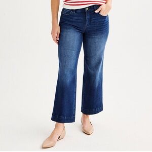 Draper James Wide Leg Crop Jeans